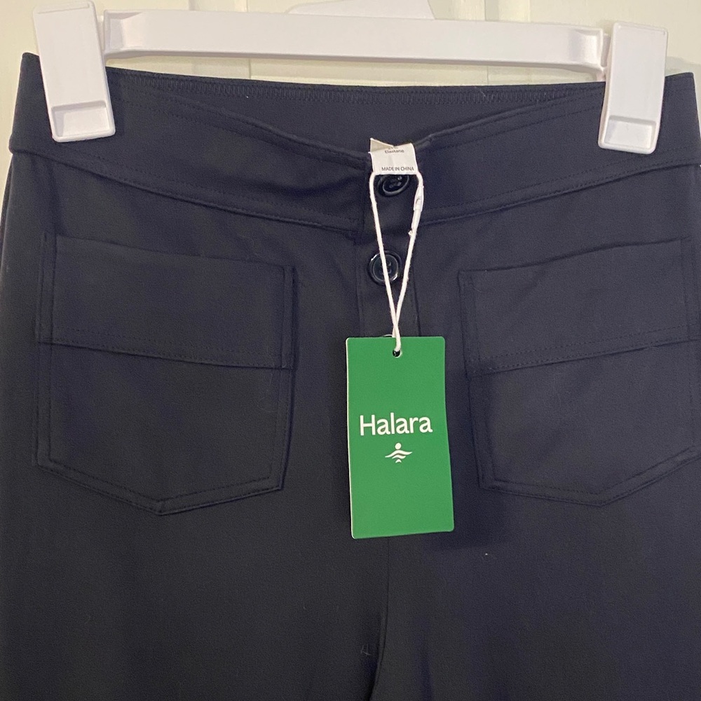 HALARA DayStretch High Waisted Pockets Straight Leg Casual Pants - Picture 2 of 5